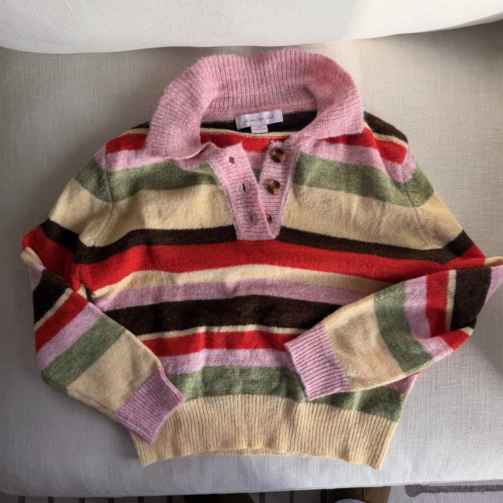 Lisa Says Gah Striped Sweater